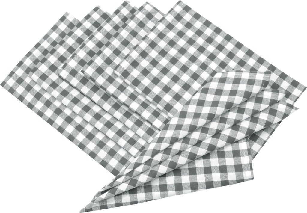 6er Set Stoffservietten, Servietten, 45x45 cm, 100% Produktbild 