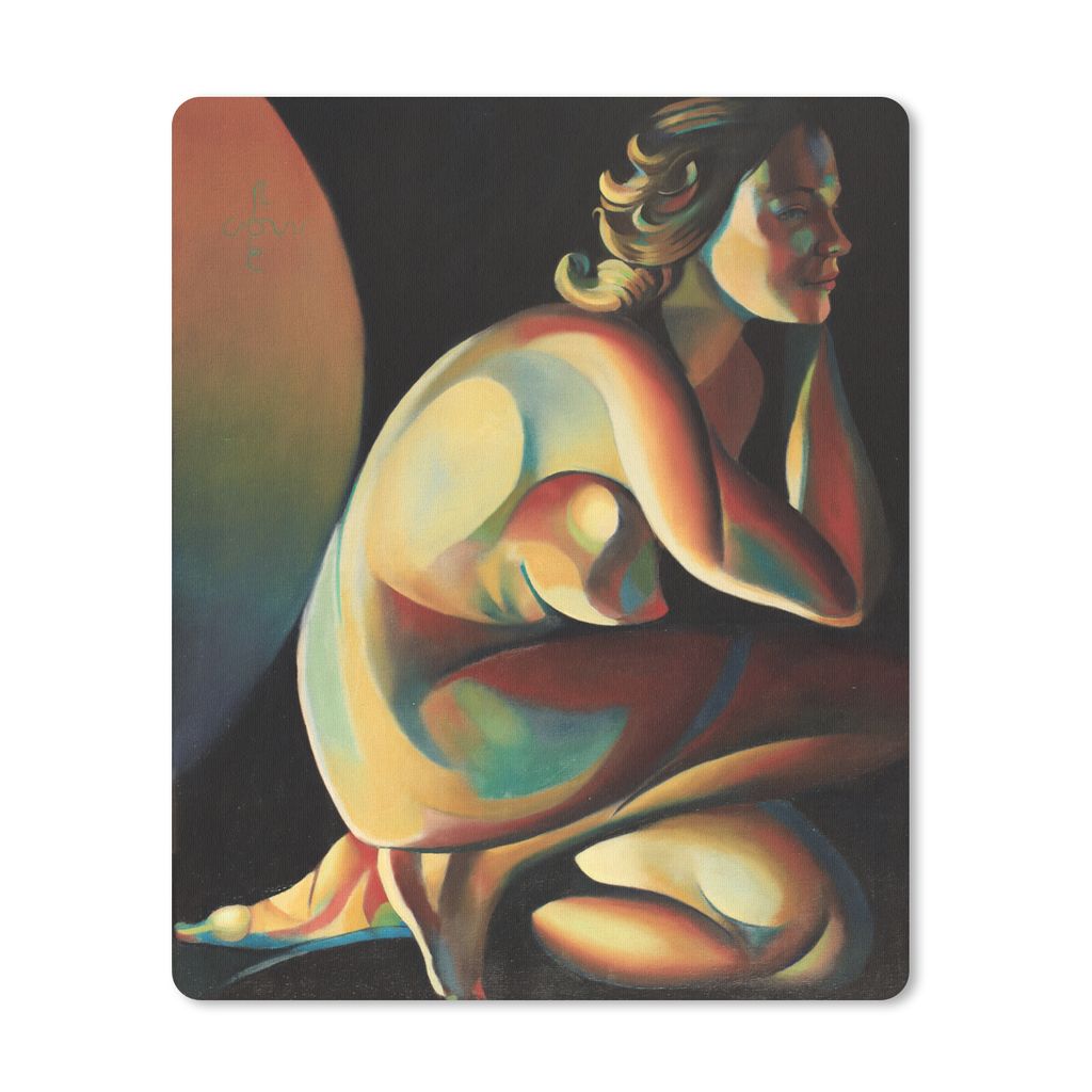 MuchoWow Mauspad Mousepad Frau - Porträt - Kunst - Abstrakt 30x40 cm - Mousepads - Maus Mat - Pad - Mausunterlage - Mausmatten
