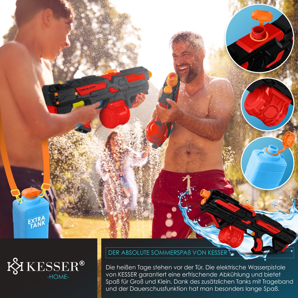 Feuerwerk Wasserpistolen 4er Set - Bunte Spritzpistolen Für Strand & Pool