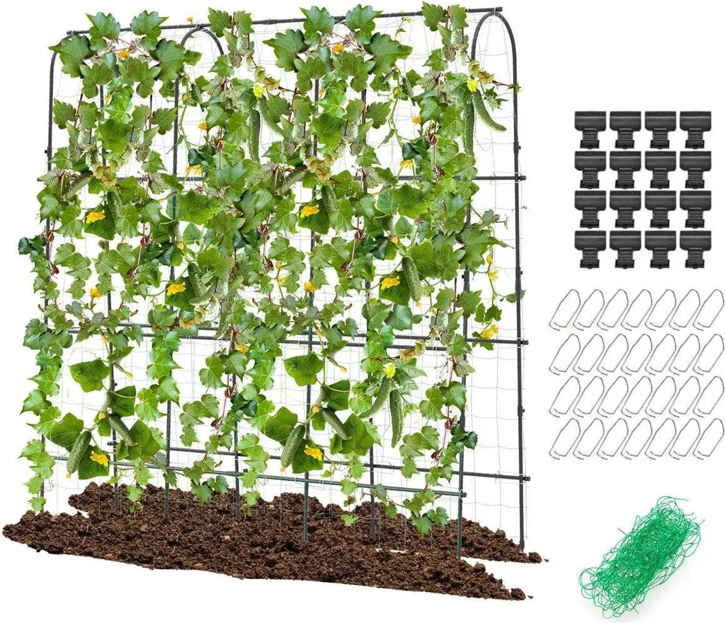 Treillis en U anti-pourriture pour concombres et plantes grimpantes