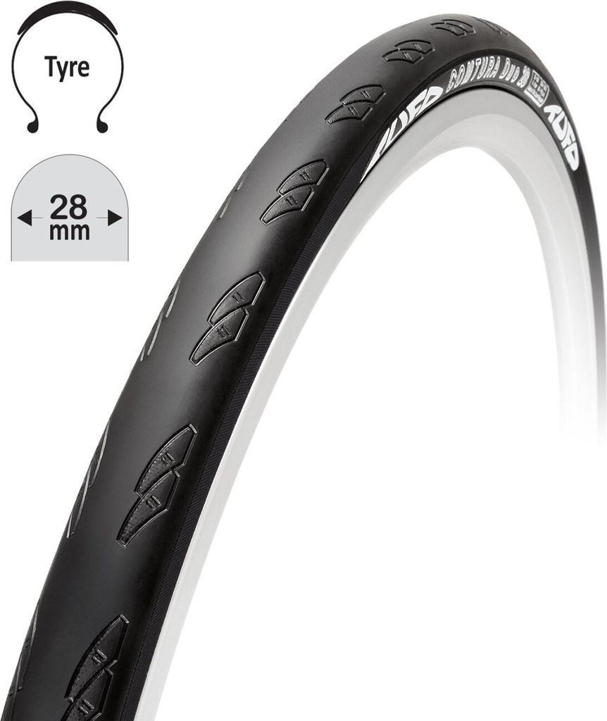 Tufo Folding Band Comtura Duo 28-622 Schwarz