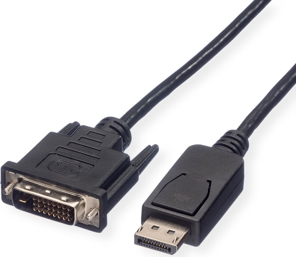 ROLINE DisplayPort Kabel DP ST - DVI ST, schwarz, 5 m
