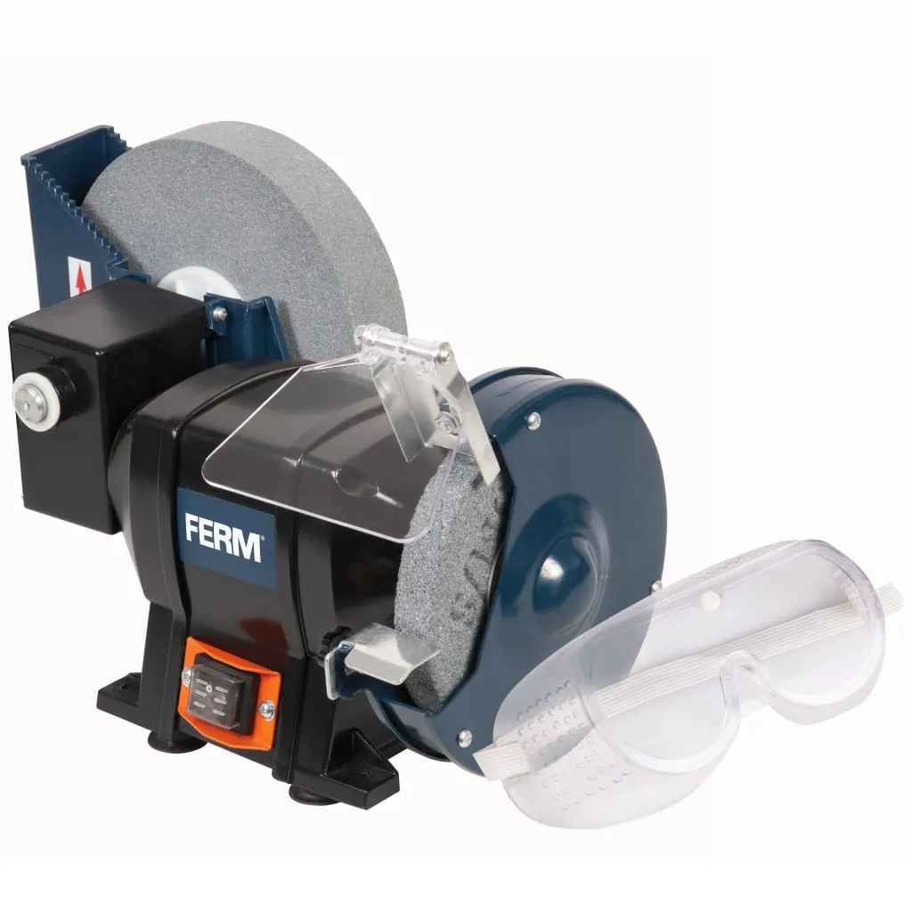 Ponceuse FERM BGM1021 250W anti-surchauffe pour un affûtage sans bavure
