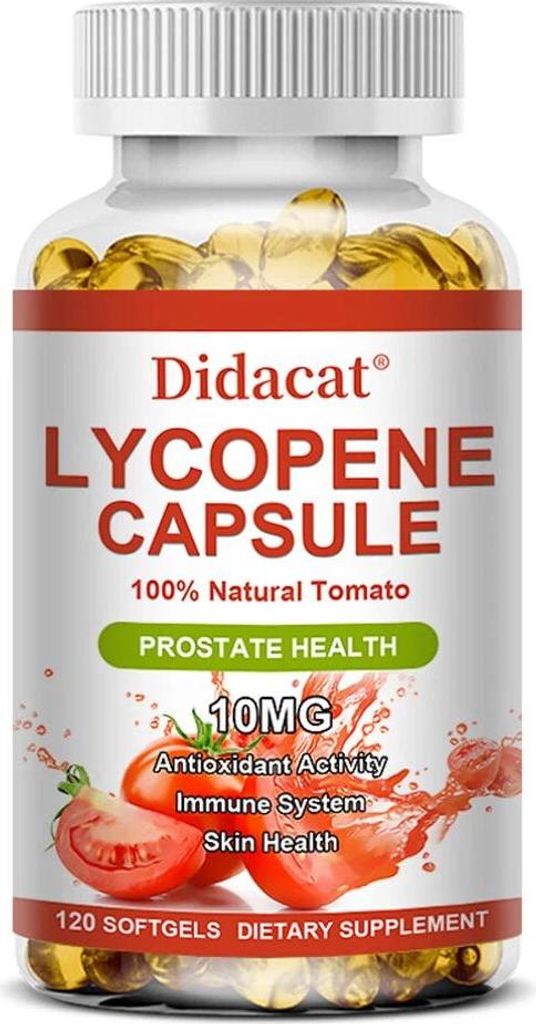 Lycopene 10mg (120 Kapseln) Nahrungsergänzungsmittel, Herz, Immunsystem, Prostata, Haut, Antioxidant