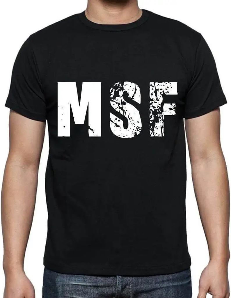 Herren Grafik T-Shirt Msf Öko-Verantwortlich Vintage Jahrgang Kurzarm Lustige Druck Geburtstag Geschenk Mann