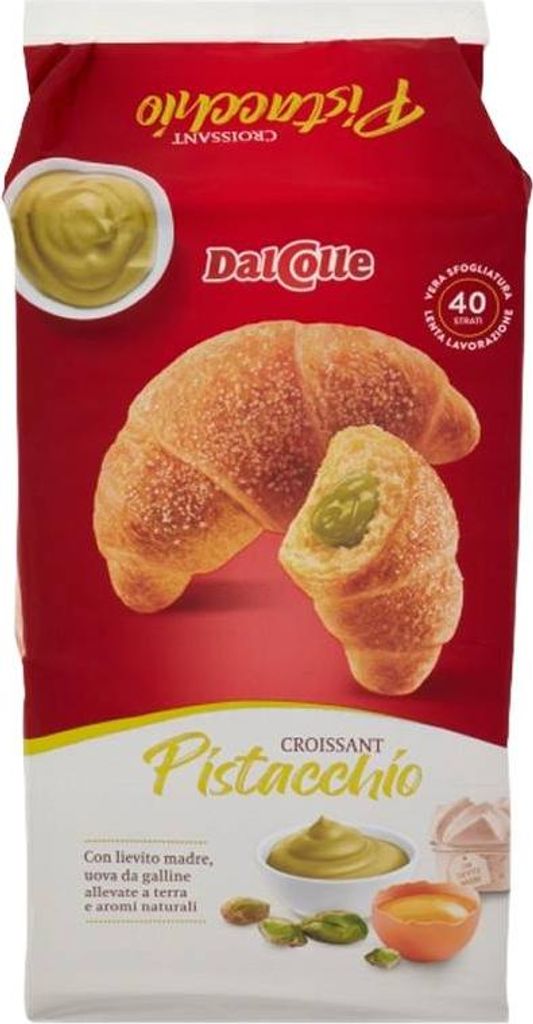 DalColle Croissant Pistacchio 225 g rohlíčky s pistáciovým Obrázek produktu 