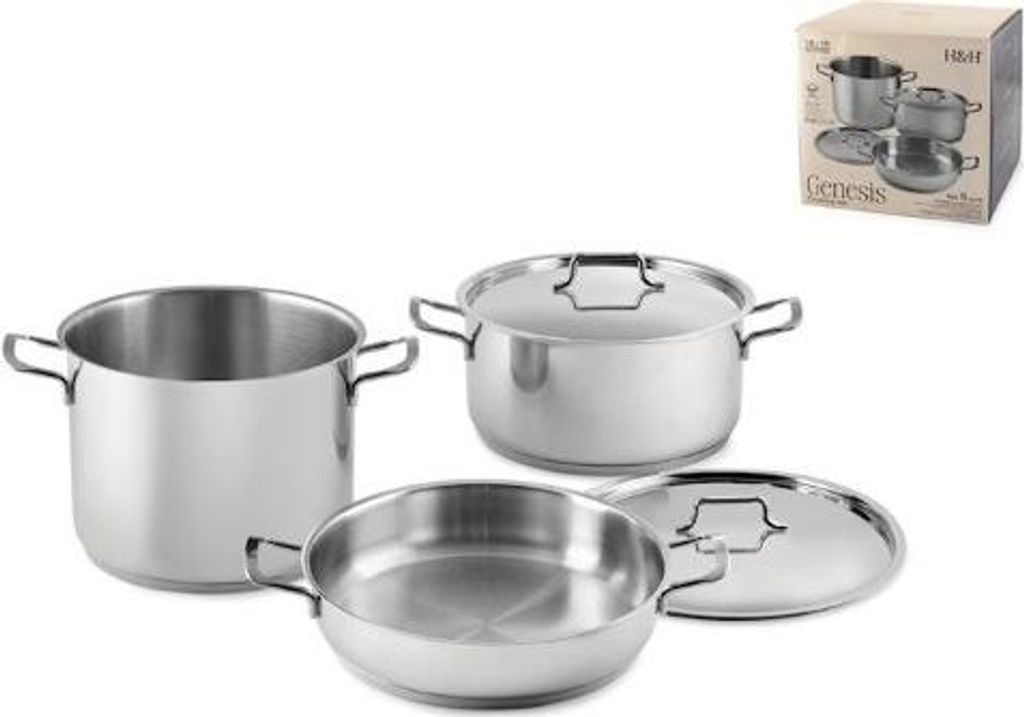 Genesis h&h 5-teilige Edelstahlbatterie