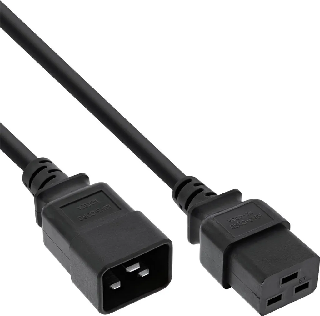 InLine® 16641B Prolunga di alimentazione 16A, da C19 a C20, 1m