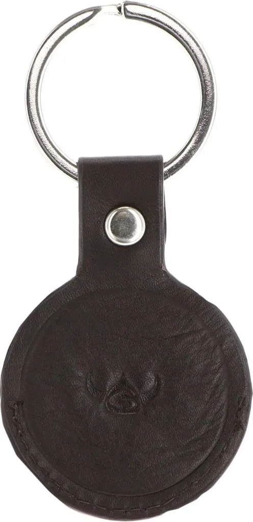 Golden Head Polo 5114 Portachiavi AirTag in Pelle Nappa Marrone Scuro