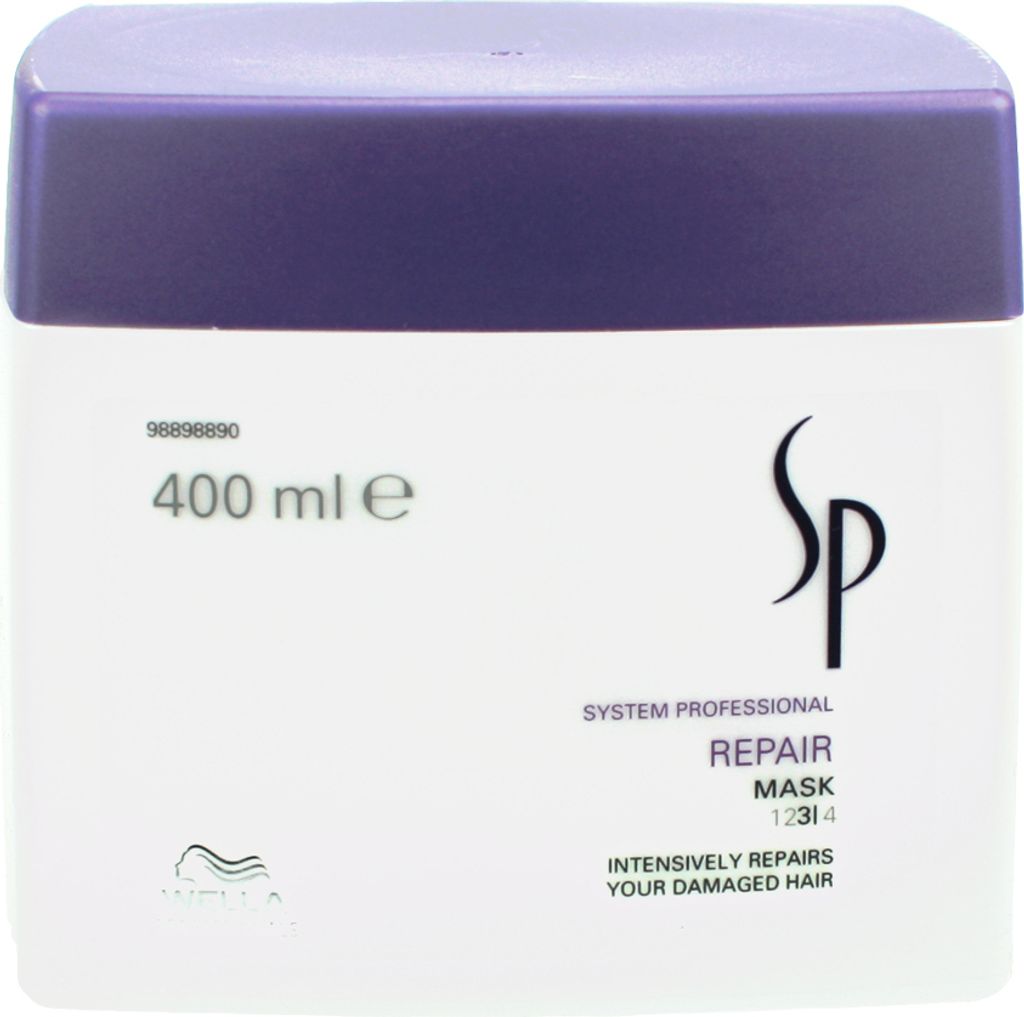 A product shot of a hair mask container.