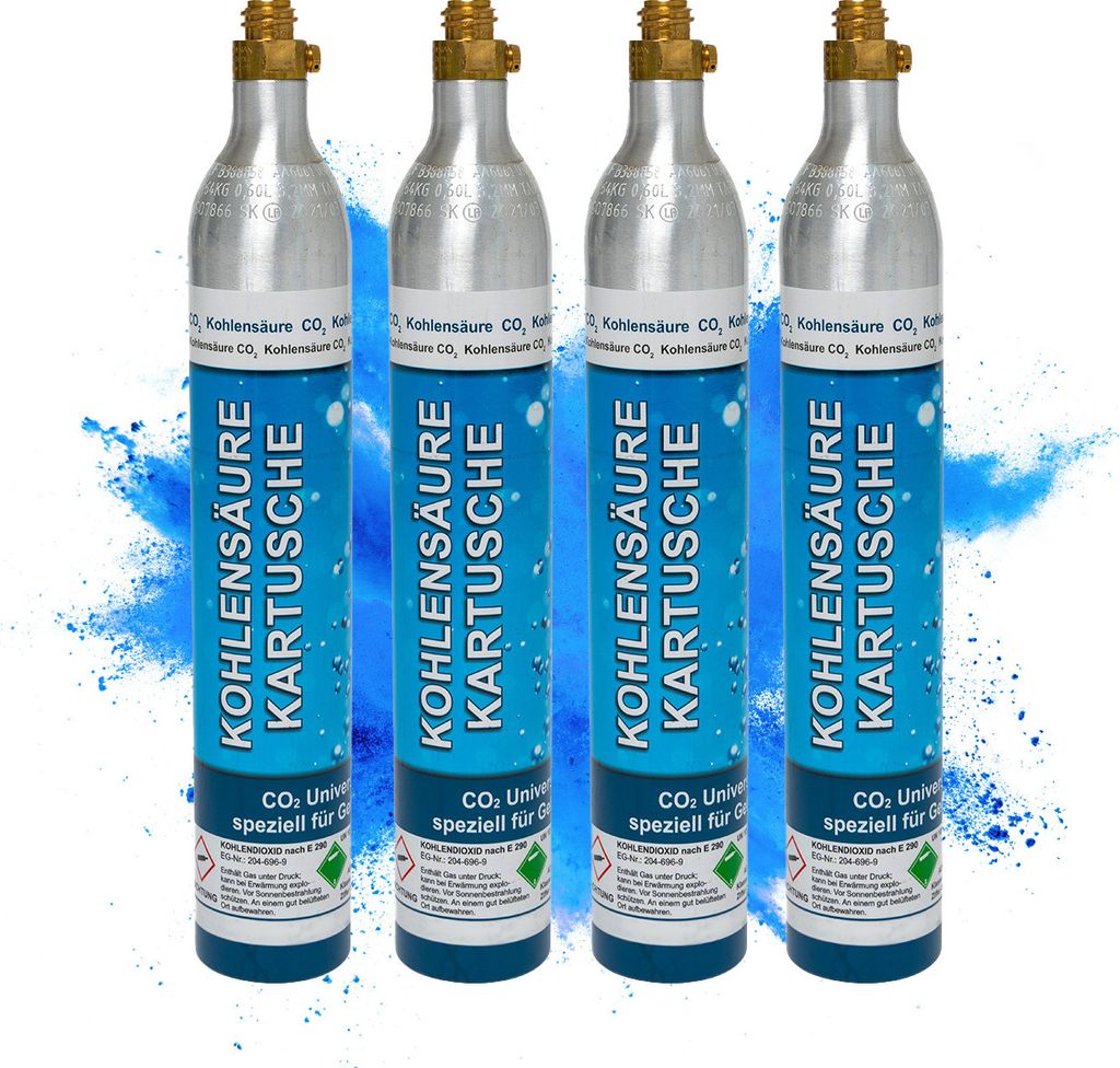 4x CO2-Kartusche 425g Kohlensäure für bis zu 240  Liter Produktbild 
