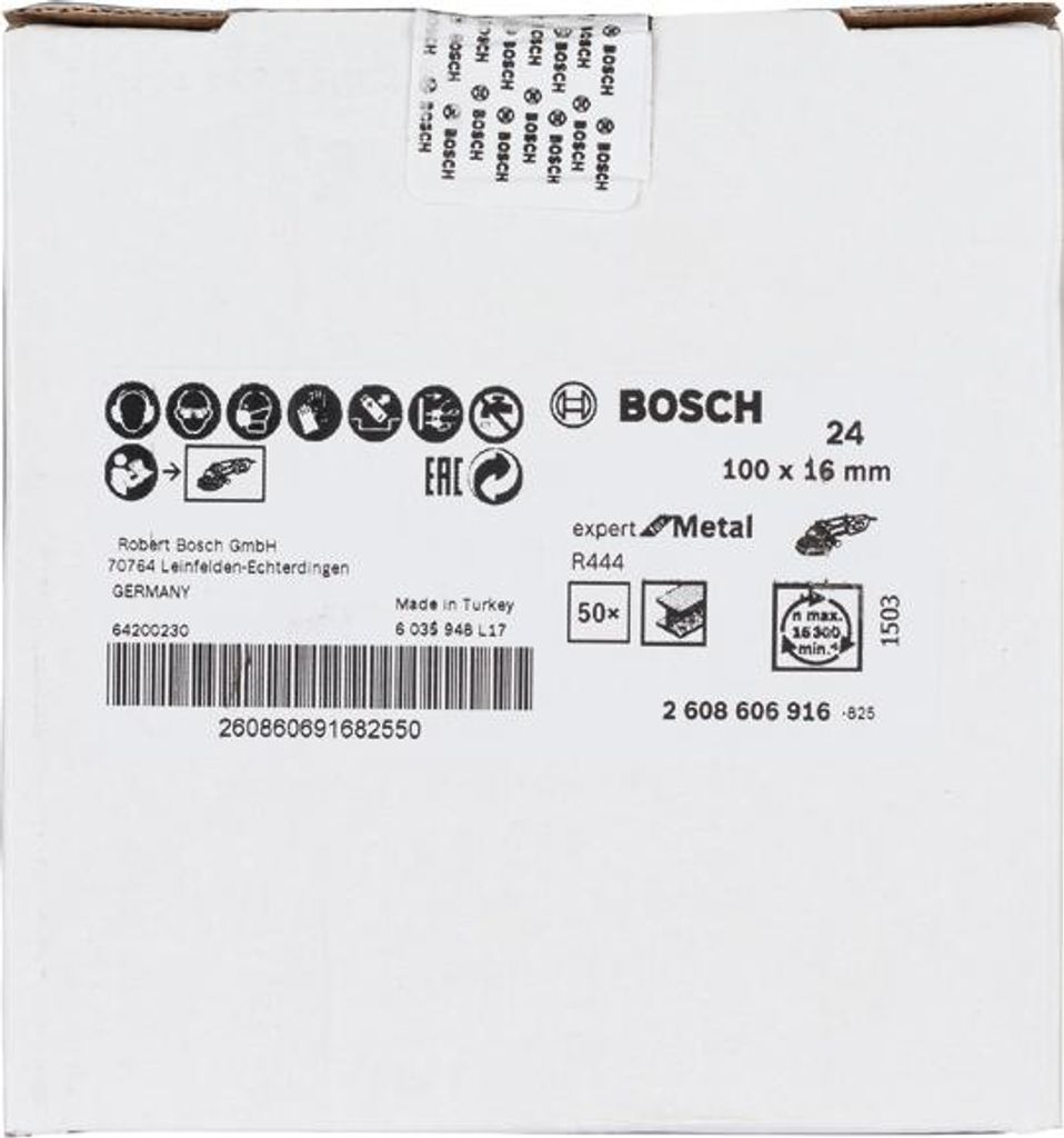 Fiberschleifscheibe R444 Expert for Metal, Korund, 100 mm, 16 mm, 24