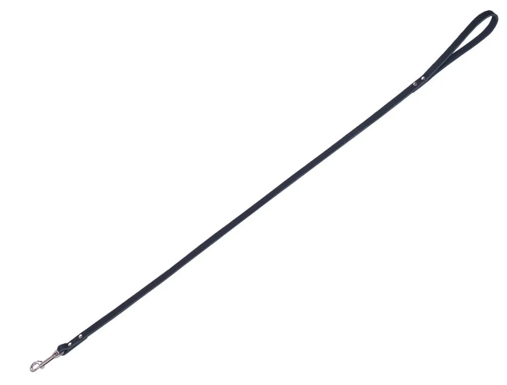 Nobby TABIL Guinzaglio Corto 100cm in Pelle Nera - Controllo Totale Cane