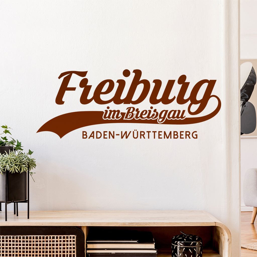 Freiburg Baden-Württemberg Wandtattoo Wandaufkleber Wall Sticker - Dekoration, Küche, Wohnzimmer, Schlafzimmer, Badezimmer