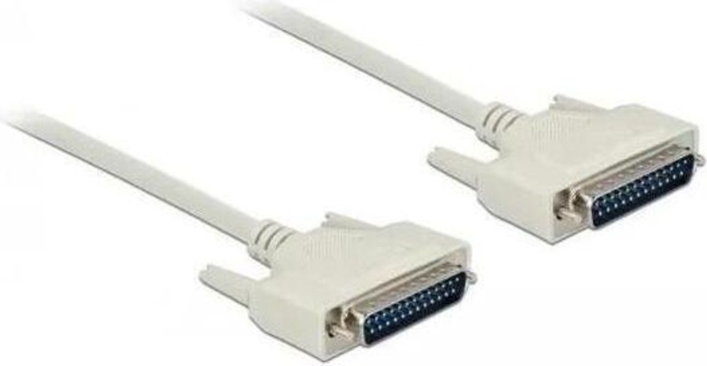 Delock - Kabel seriell - DB-25 (M) zu DB-25 (M) - 10,0m - Daumenschrauben - beige (84538)