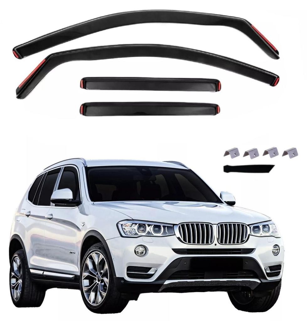 Lot de 4 déflecteurs pour BMW X3 (F25) - 2010-2017 Image du produit 