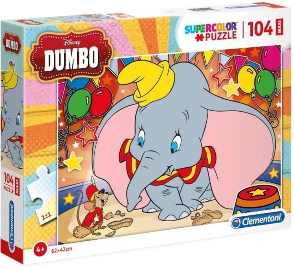 Puzzle Dumbo 104 Pièces : Fini l'Ennui avec une Activité Créative