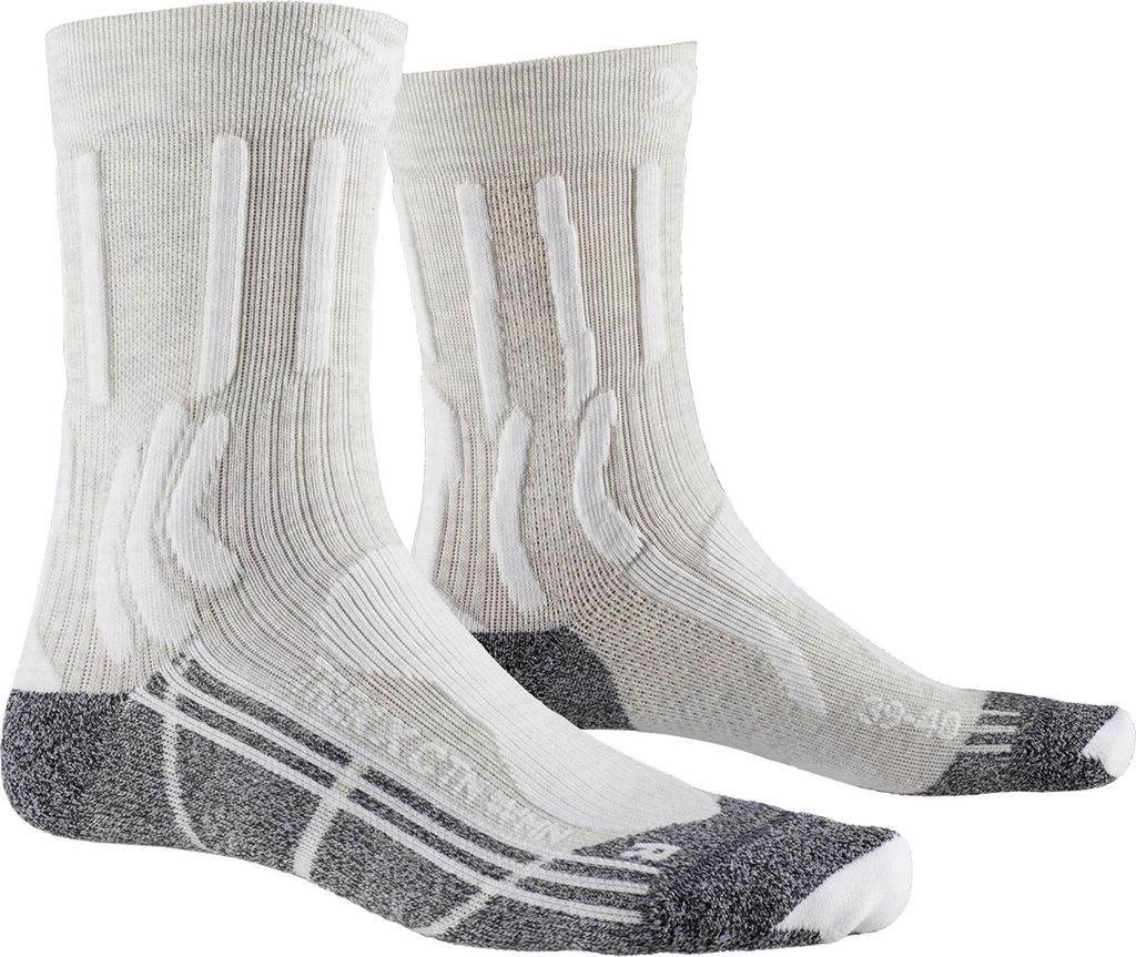 X-SOCKS Trek X CTN Trekkingsocken Damen white/anthracite 39-40