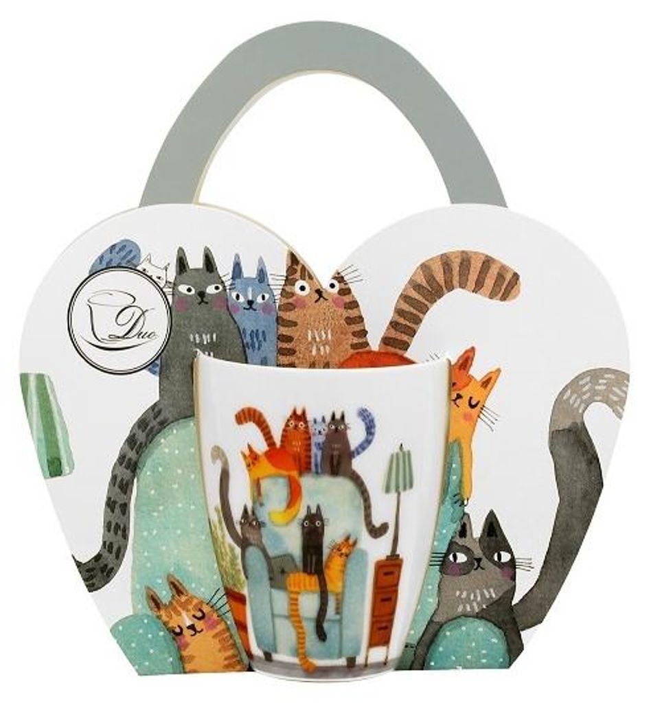 Porcelánový hrnček v darčekovej krabičke Cat´s World The Obrázok produktu 