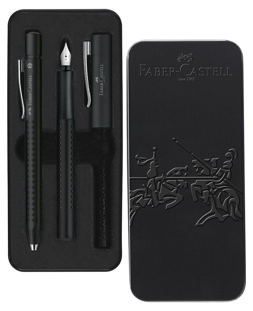 FABER-CASTELL Schreibgeräte-Set GRIP 2011 2-teilig schwarz Produktbild 