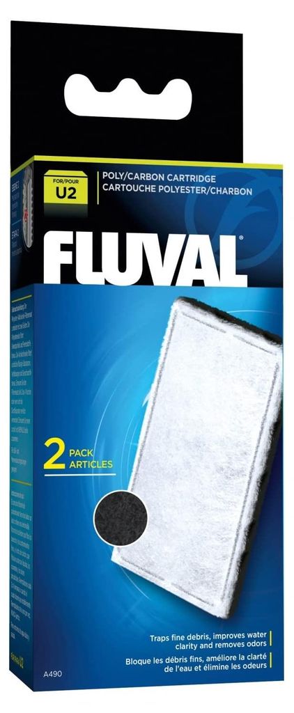 Cartuccia filtro Fluval carbon U2, 2 pz Immagine del prodotto 