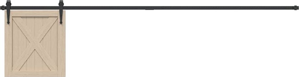 Schiebetürbeschlag Set für Schranktüren 213 cm Kohlenstoffstahl