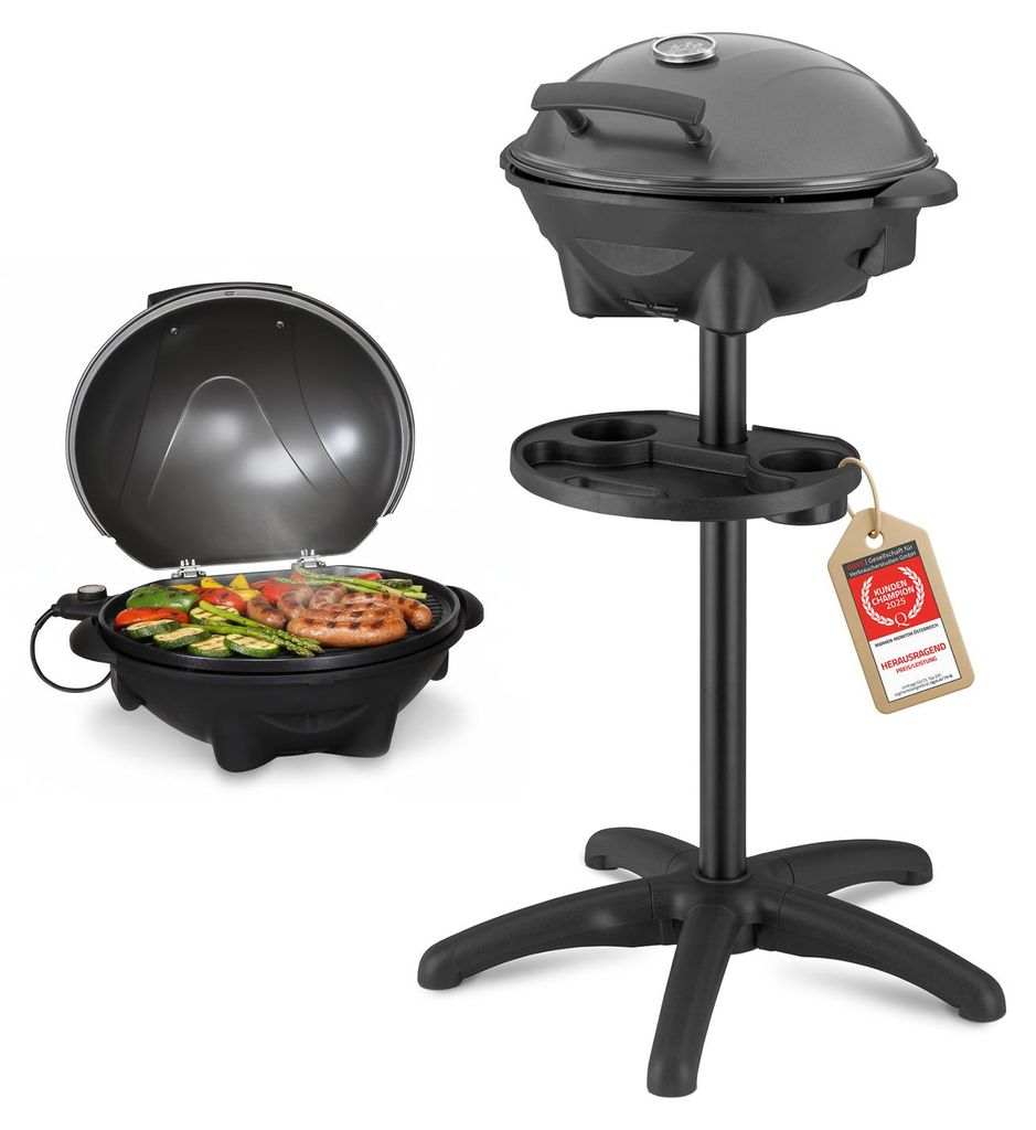 TZS First Austria - Elektrogrill 2in1 - 2400W - Kugelgrill Produktbild 
