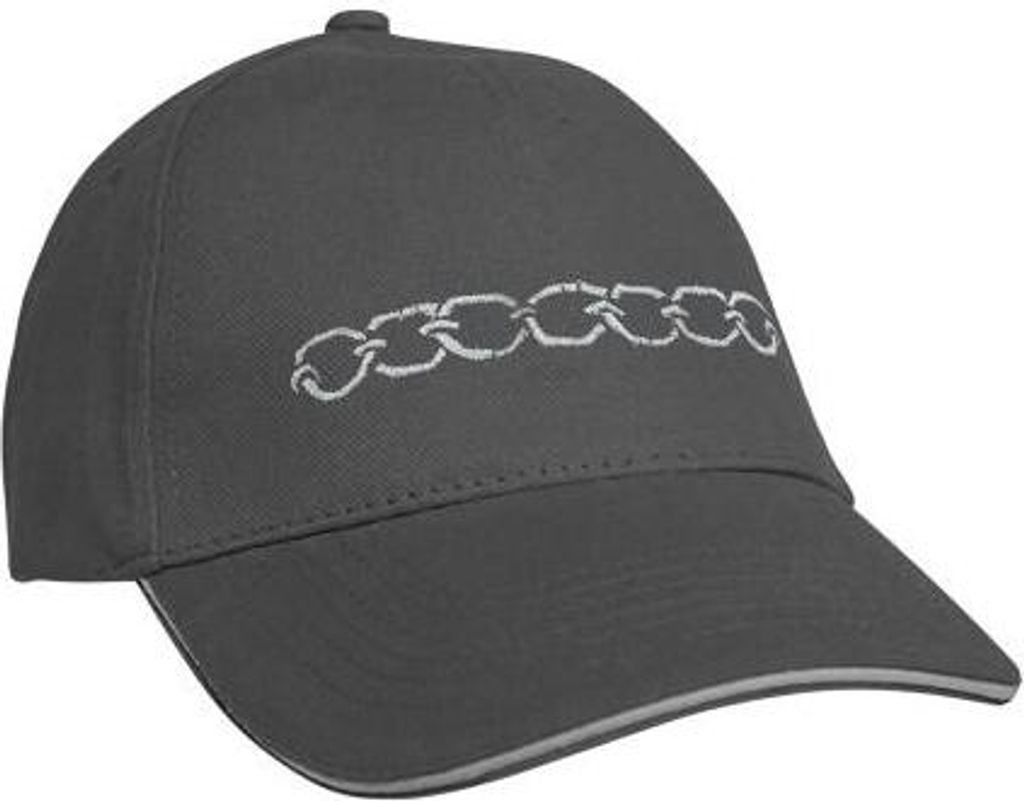 Baseballcap mit Einstickung Kette 68115 versch. Farben Color - grau