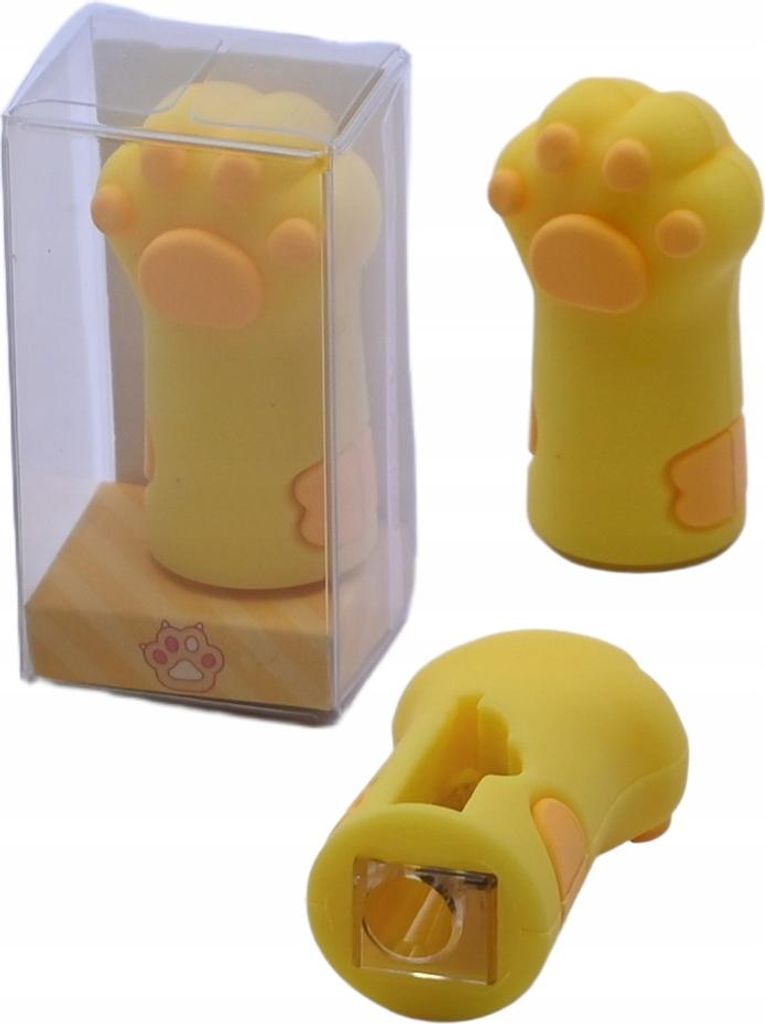 Anspitzer Katzenpfote - Manueller Bleistiftspitzer für Kinder - Süßes Schul-Zubehör 4cm