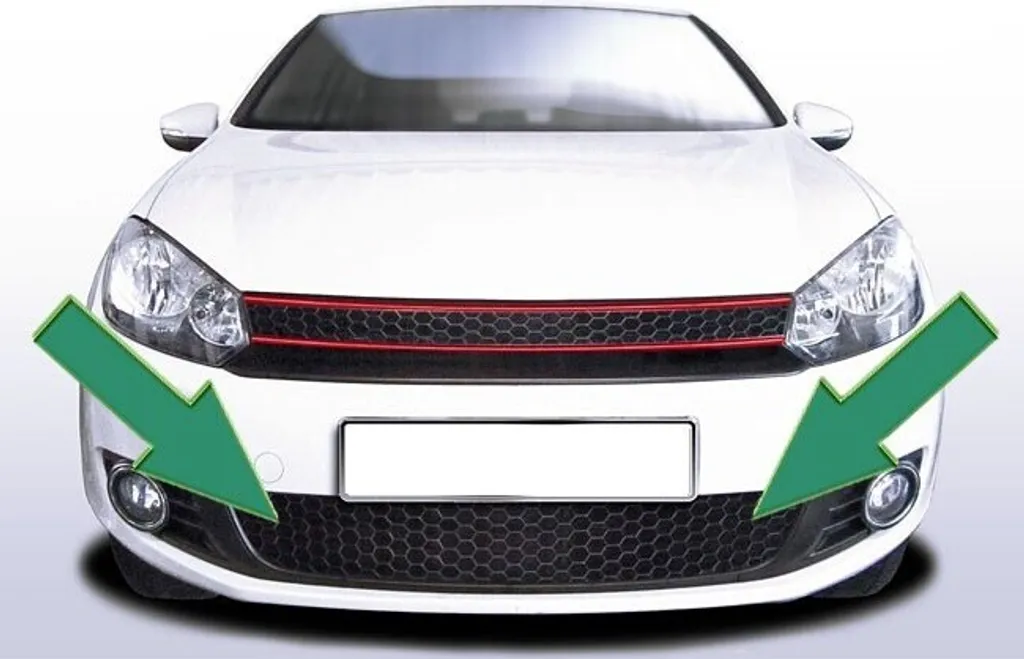 Grille Sport Nid d'Abeille en ABS Noir pour Calandre VW Golf 6 VI Centrale