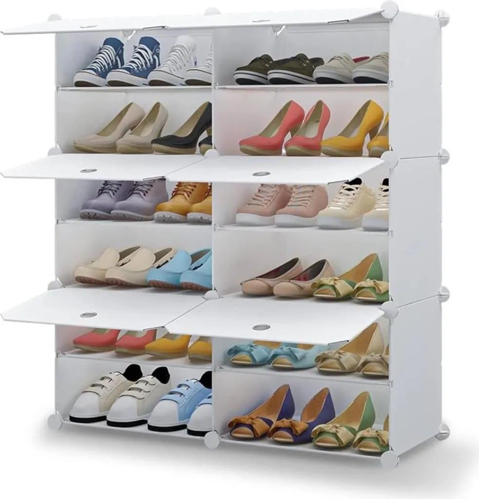 Étagère à chaussures modulable et armoire de rangement gain de place