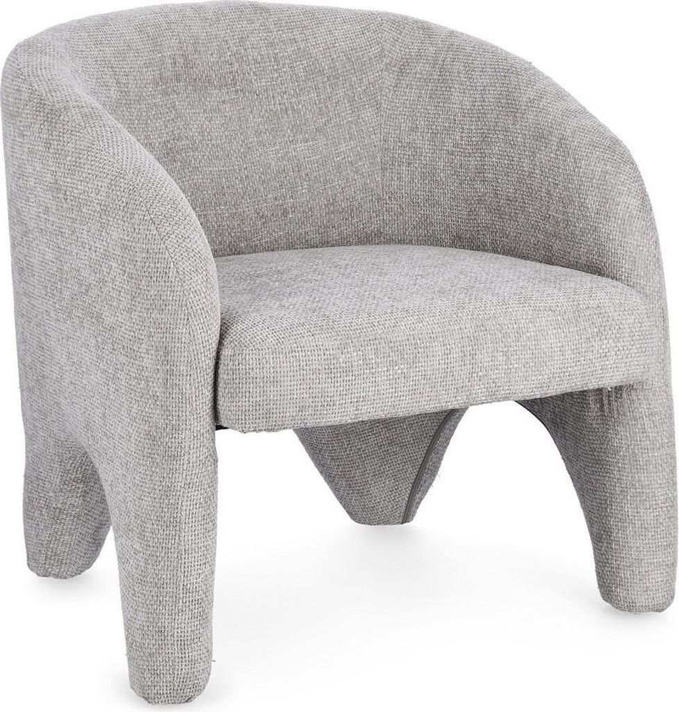 Sessel Junko 74 x 73 x 75 cm MDF Polyester Grau