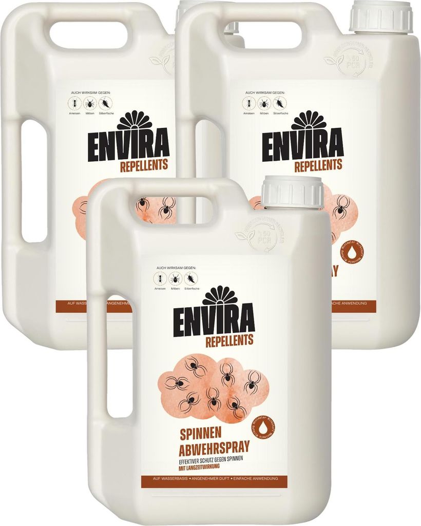 Envira Spinnen Abwehrspray im Vorteilspack 3x2L