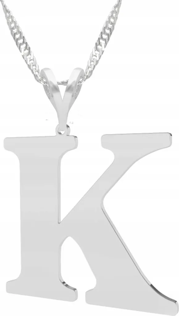 Eccellenza in Argento 925: Collana Lettera K con Box di Lusso