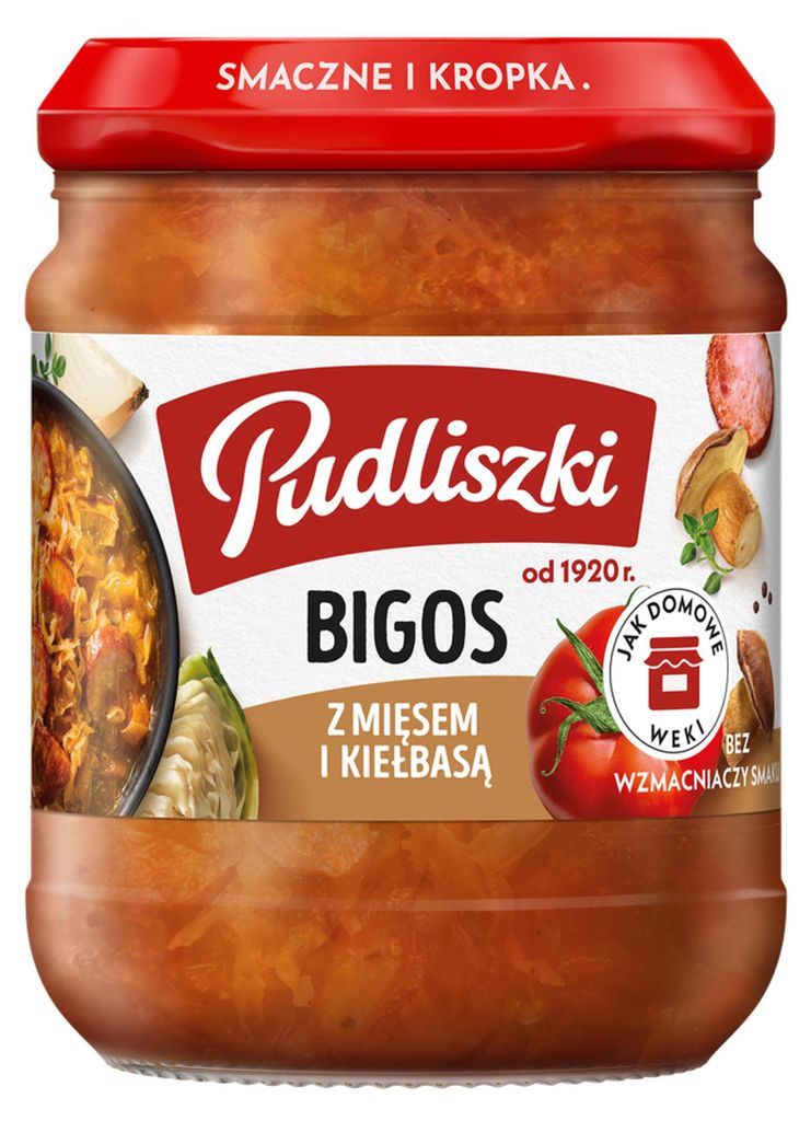 Bigos z mięsem i kiełbasą PUD 450 g Immagine del prodotto 