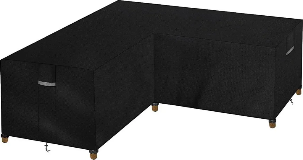 Dokon copertura per mobili da giardino a forma di L 600D Oxford impermeabile resistente ai raggi UV copertura protettiva