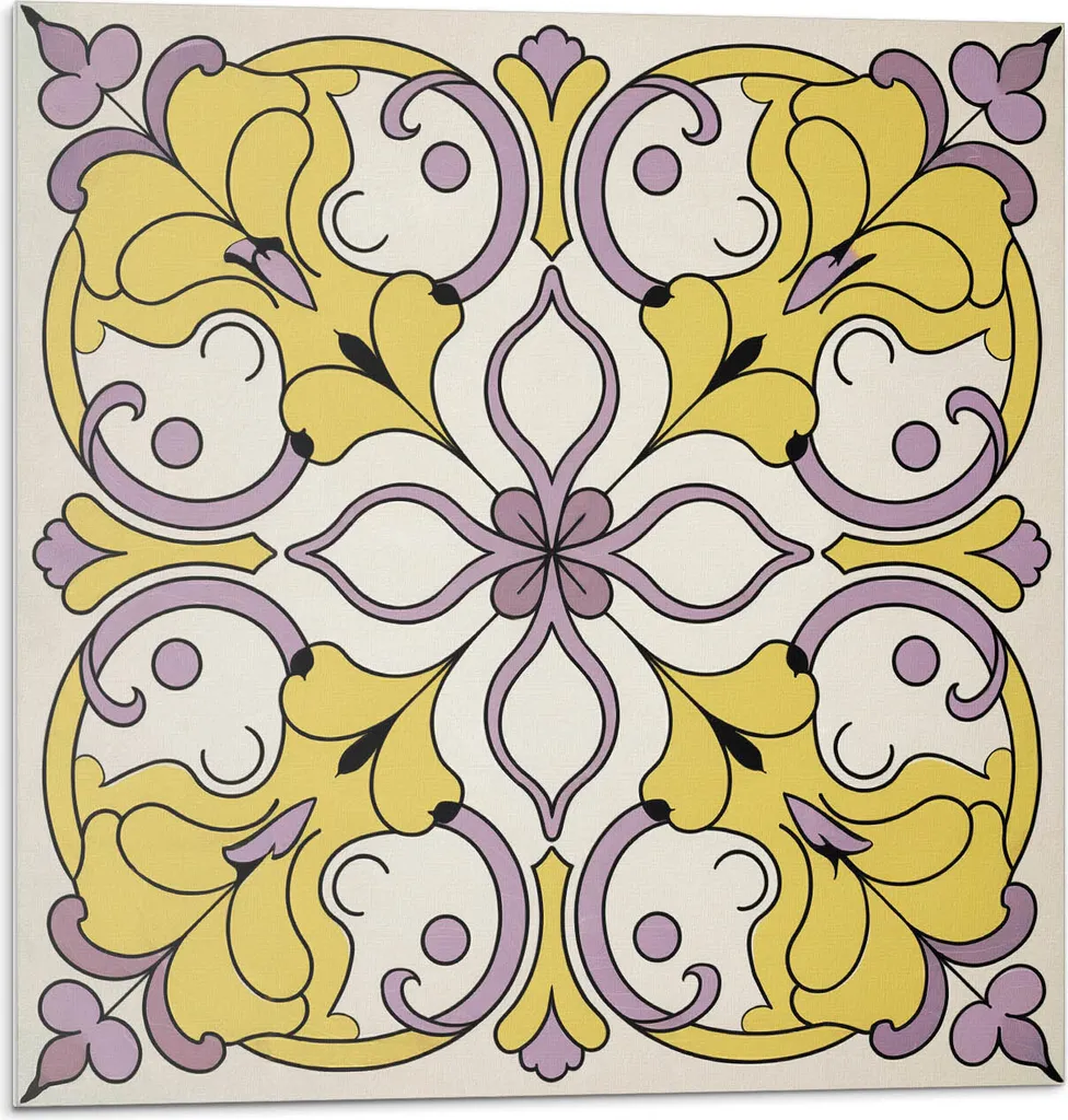 Piastrelle Adesive 3D Fiore: Rivestimento PVC Pareti 4 pz 50x50 cm