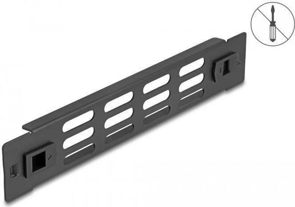 Pannello Ventilato 1U per Rack 10" Nero | Estetica e Performance