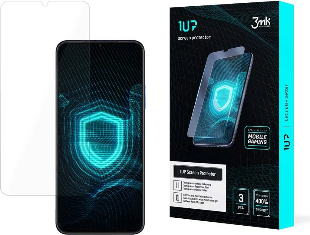 3mk protezione dello schermo 1UP per Huawei Nova Y61 trasparente Gaming (3 pezzi)