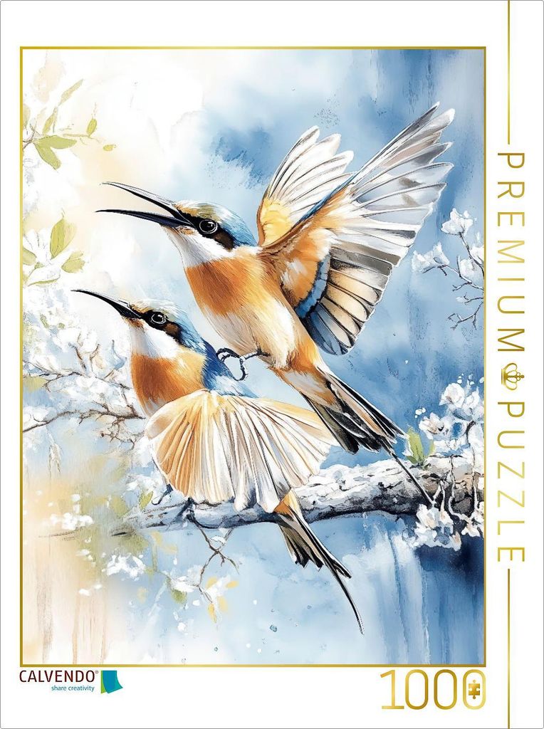 CALVENDO Puzzle Bienenfresser | 1000 Teile Lege-Größe 64x48cm Foto-Puzzle für glückliche Stunden