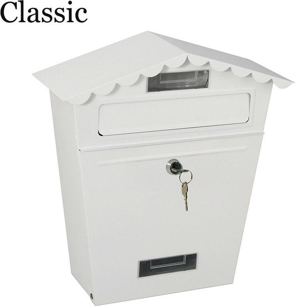Boîte Aux Lettres Classique Blanche Design Intemporel, Image du produit 