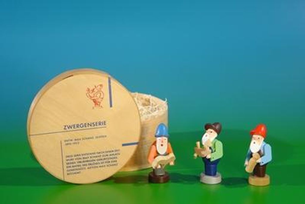 Miniaturfiguren Zwerge in Spanschachtel Höhe 4,5cm NEU