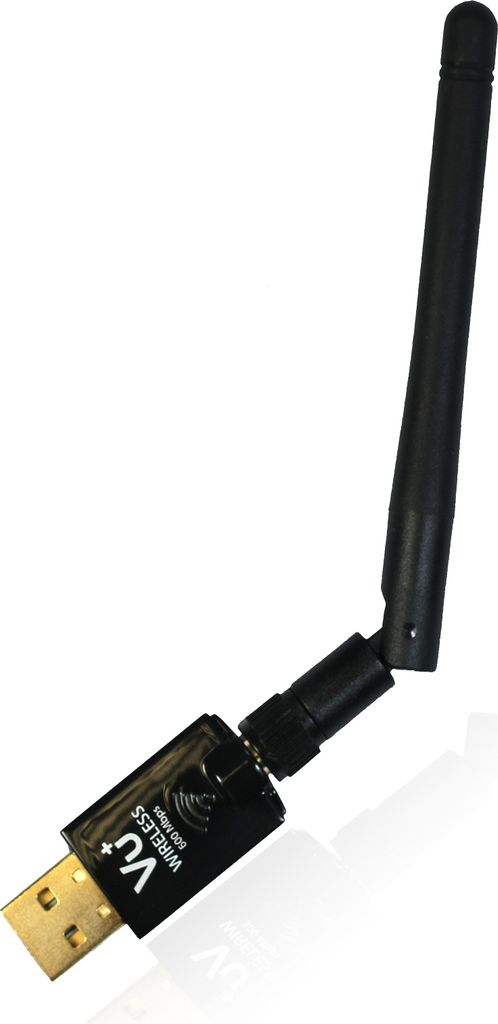 VU+ Dual Band Wireless USB 2.0 Wlan Stick Adapter 600Mbit 2.4/5 GHz mit Antenne