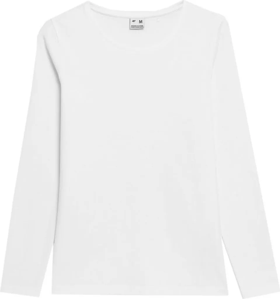 T-shirt Manches Longues 4F Femme F167 Blanc - Haut de Sport Technique