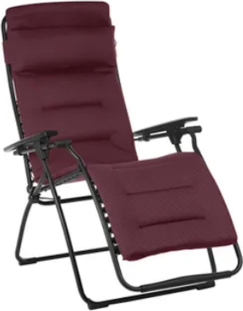 Lafuma Gepolsterte Zero-Gravity-Relaxliege Futura AirComfort Rouge Bordeaux LFM3120.3186