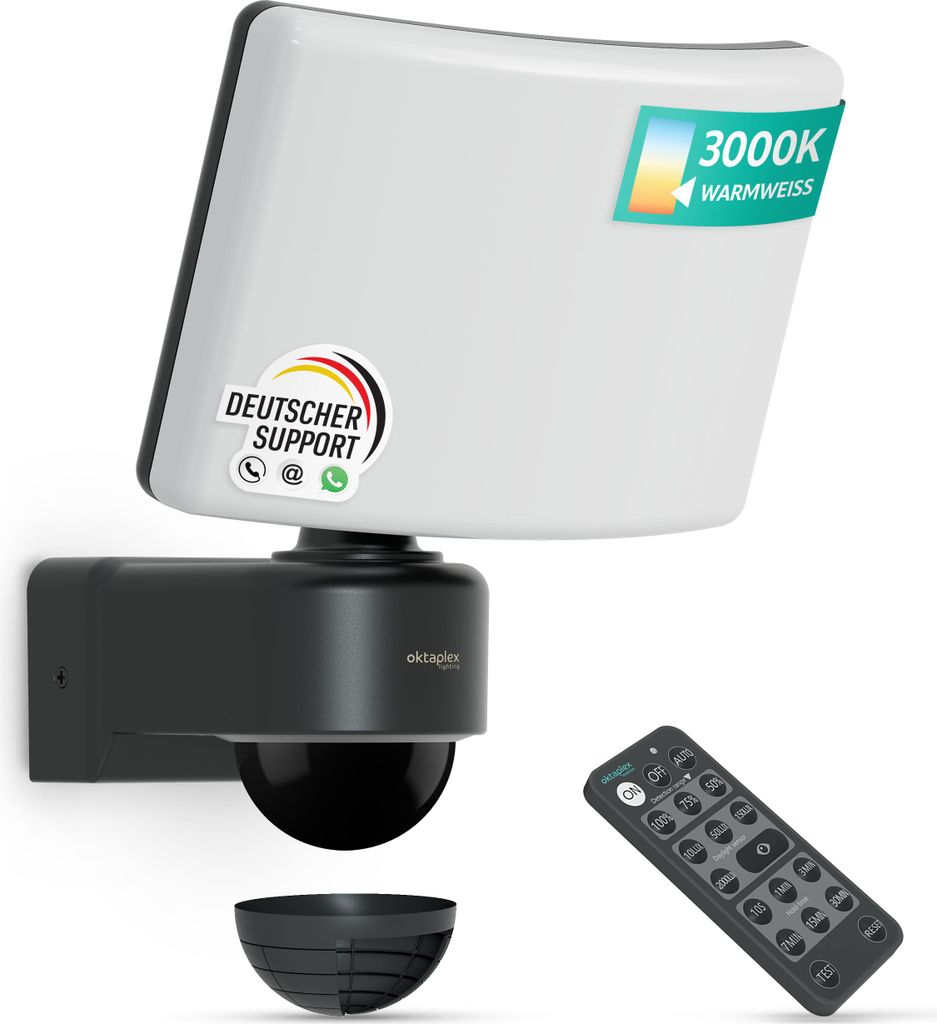 Oktaplex Cali faretto IP65 con rilevatore di movimento e Immagine del prodotto 
