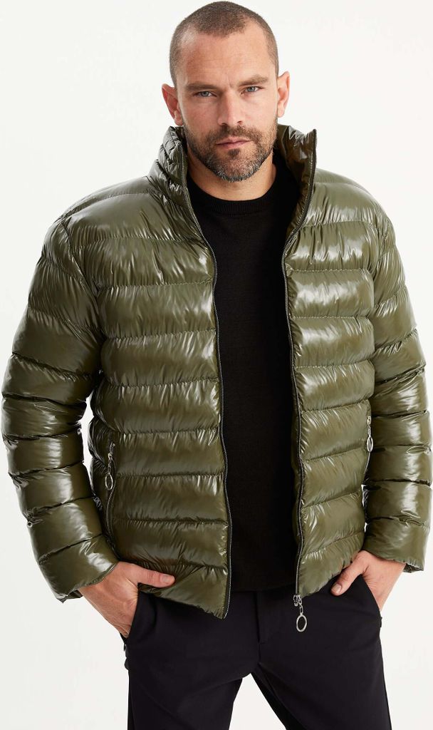 Leif Nelson Jacke Herren Jacke LN-454, Khaki / XXL