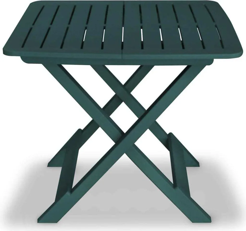 Petit ensemble table et chaises pour balcon vert - Set bistro pliable