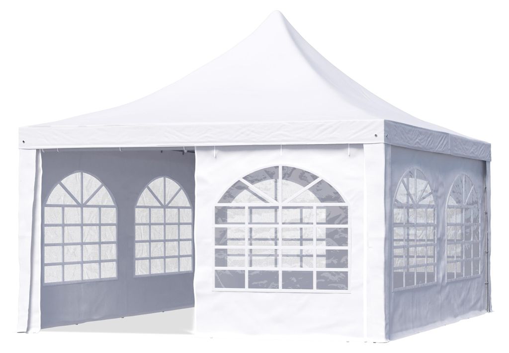 TOOLPORT Pagodenzelt Pavillon 4x4 m schnell & einfach zu Produktbild 