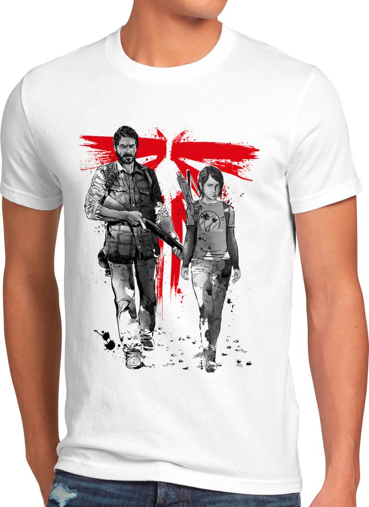 BaumwolleCloud Lone Survivors Herren T-Shirt us last joel ellie left of behind